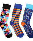 Simply Unstitched Three Pack of Socks | Digital Stripe