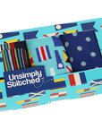 Simply Unstitched Three Pack of Socks | Nautical Flags
