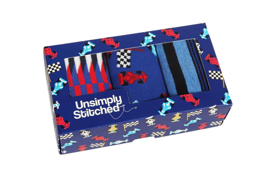 Simply Unstitched Three Pack of Socks | Formula 1