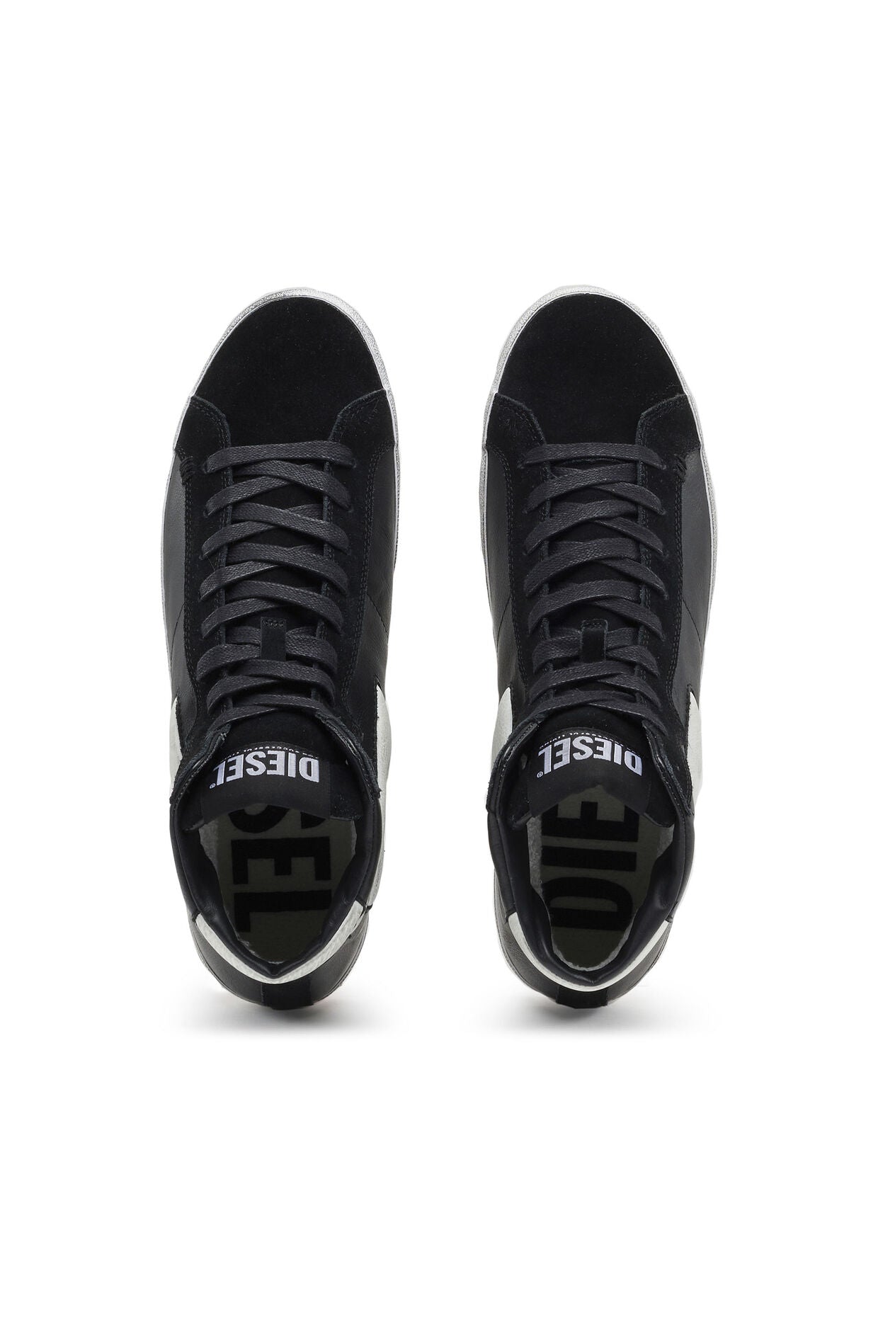 Diesel S-Leroji Mid - High Top Sneaker | Black &amp; White