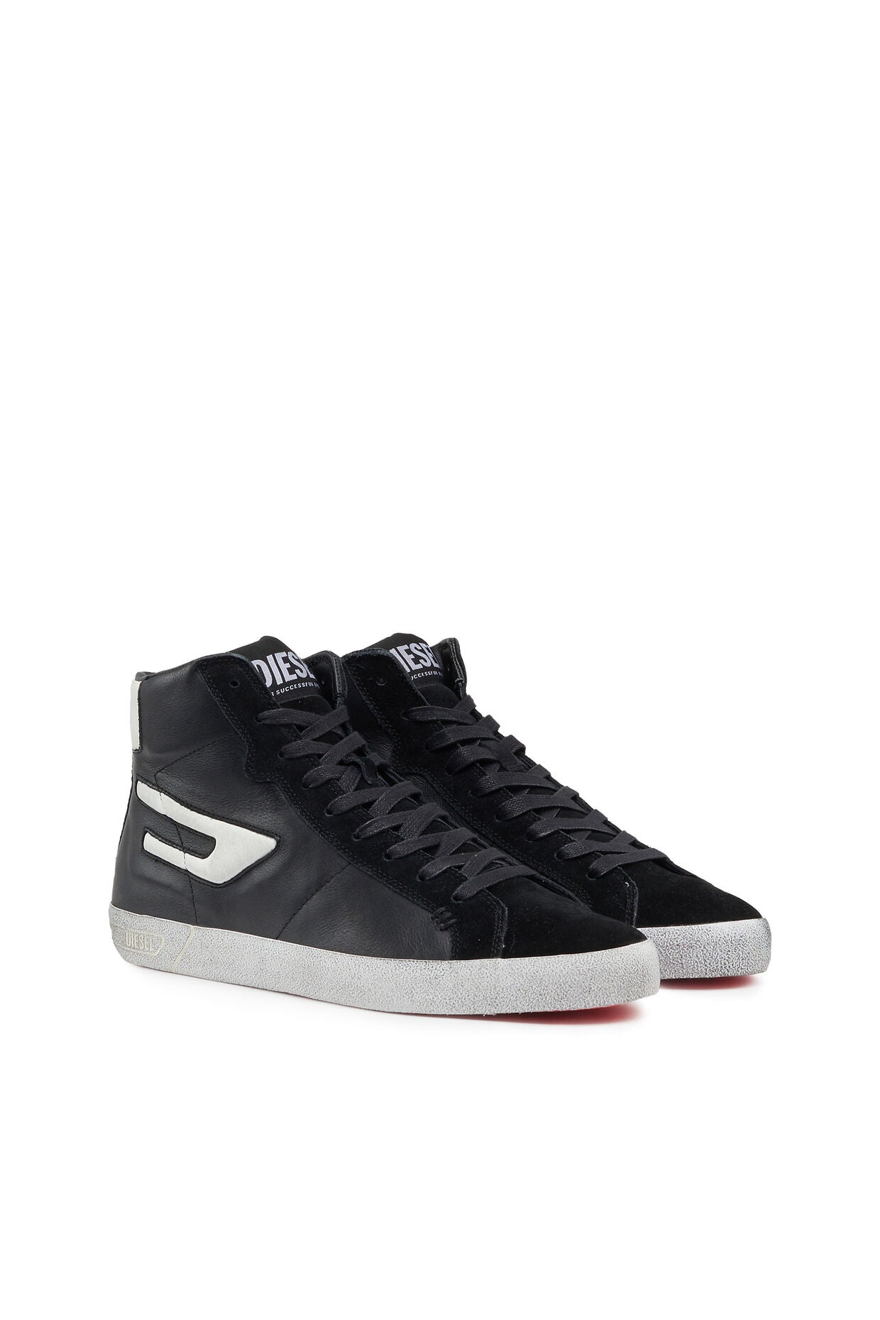 Diesel S-Leroji Mid - High Top Sneaker | Black &amp; White