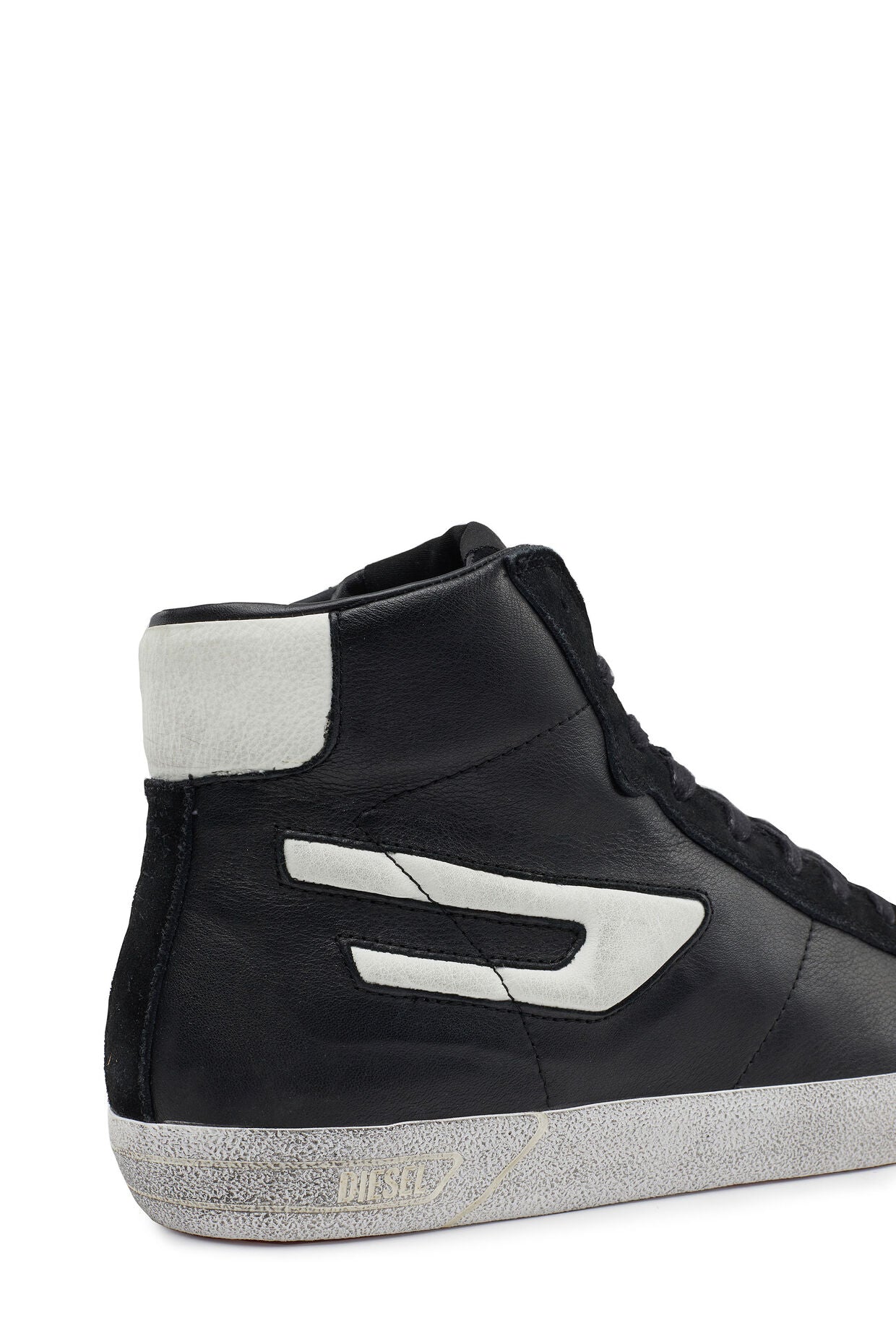 Diesel S-Leroji Mid - High Top Sneaker | Black &amp; White