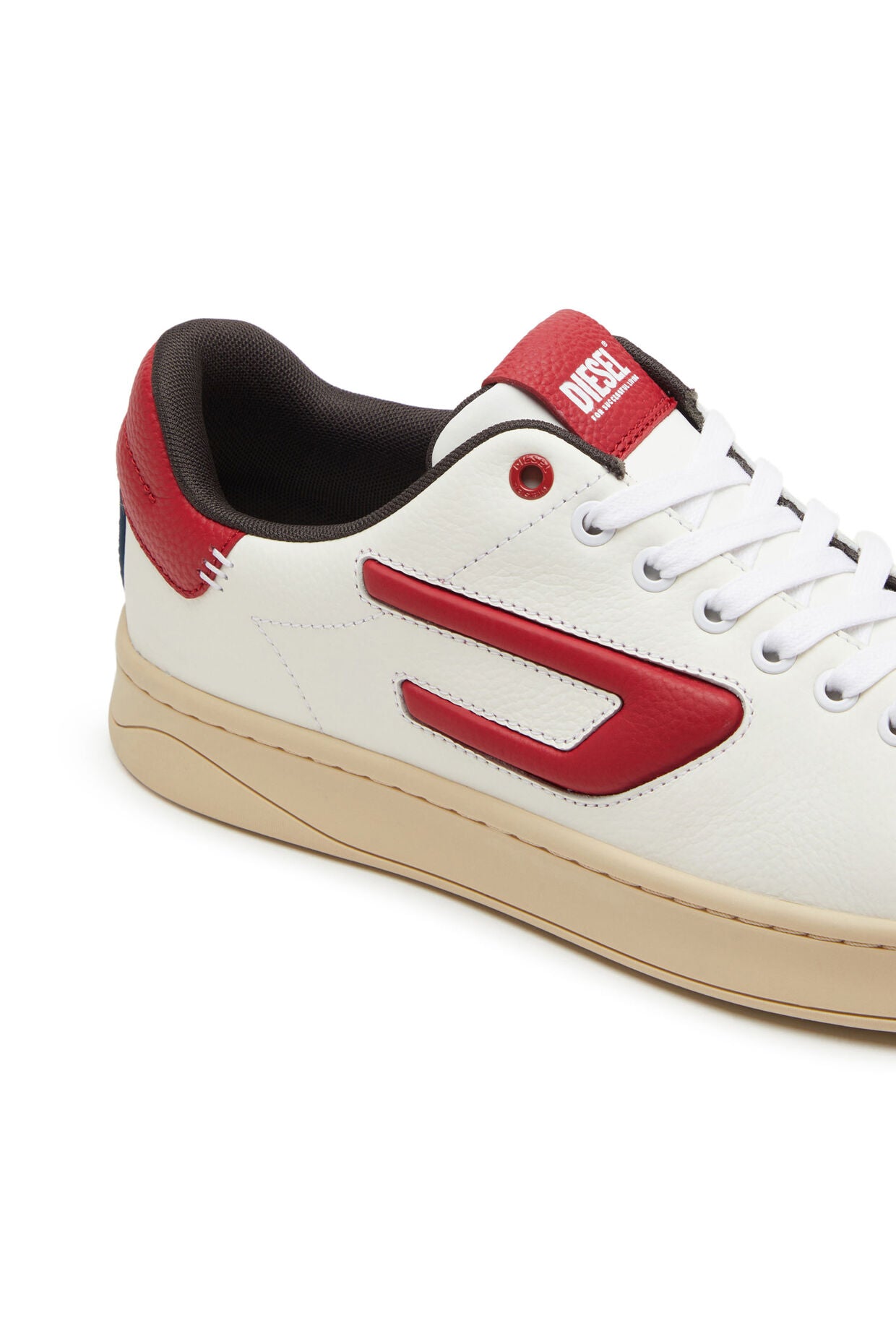 Diesel S-Athene Low Sneaker | White &amp; Red