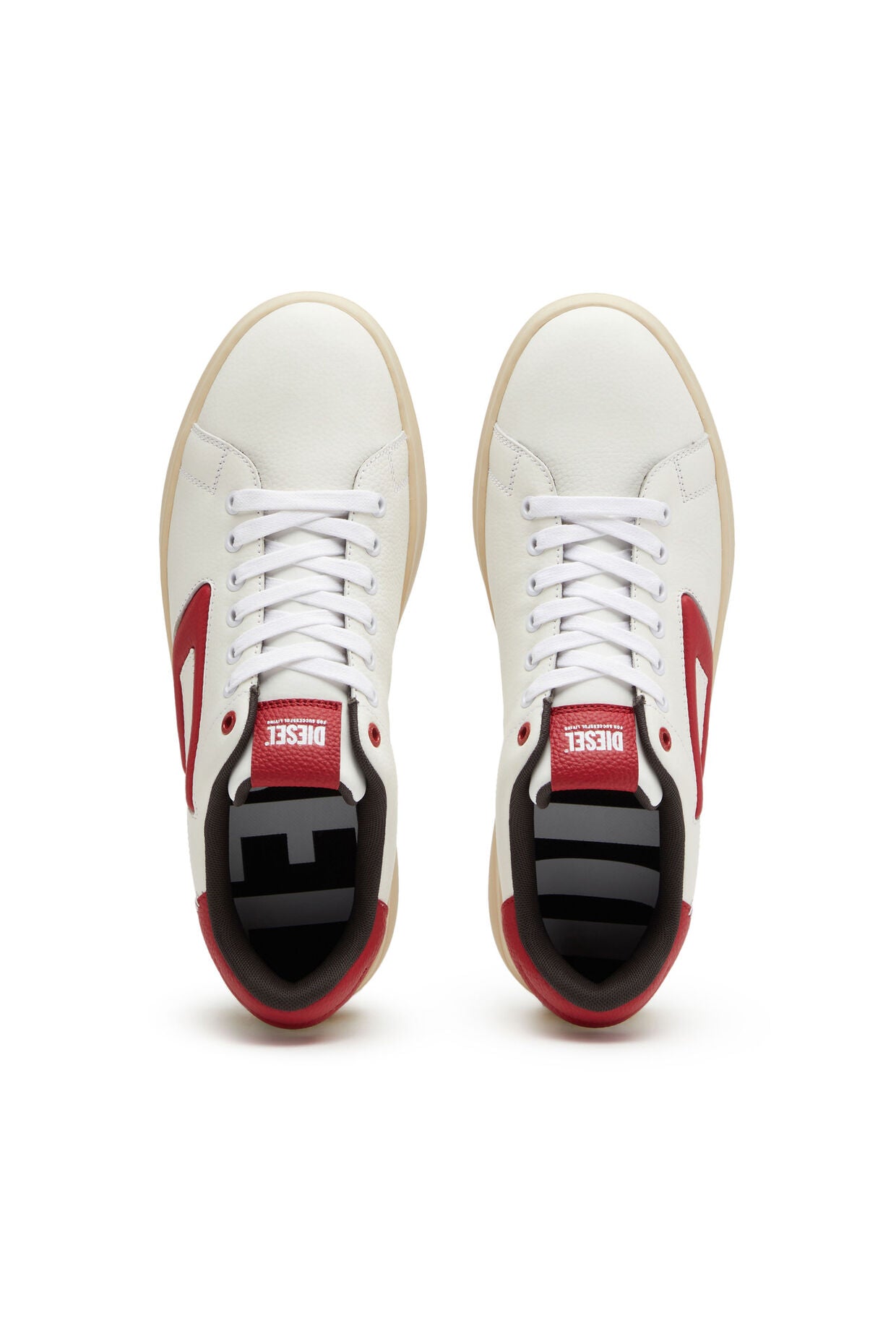 Diesel S-Athene Low Sneaker | White &amp; Red