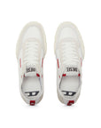 Diesel S-Pagodha Low Sneaker | White/Red