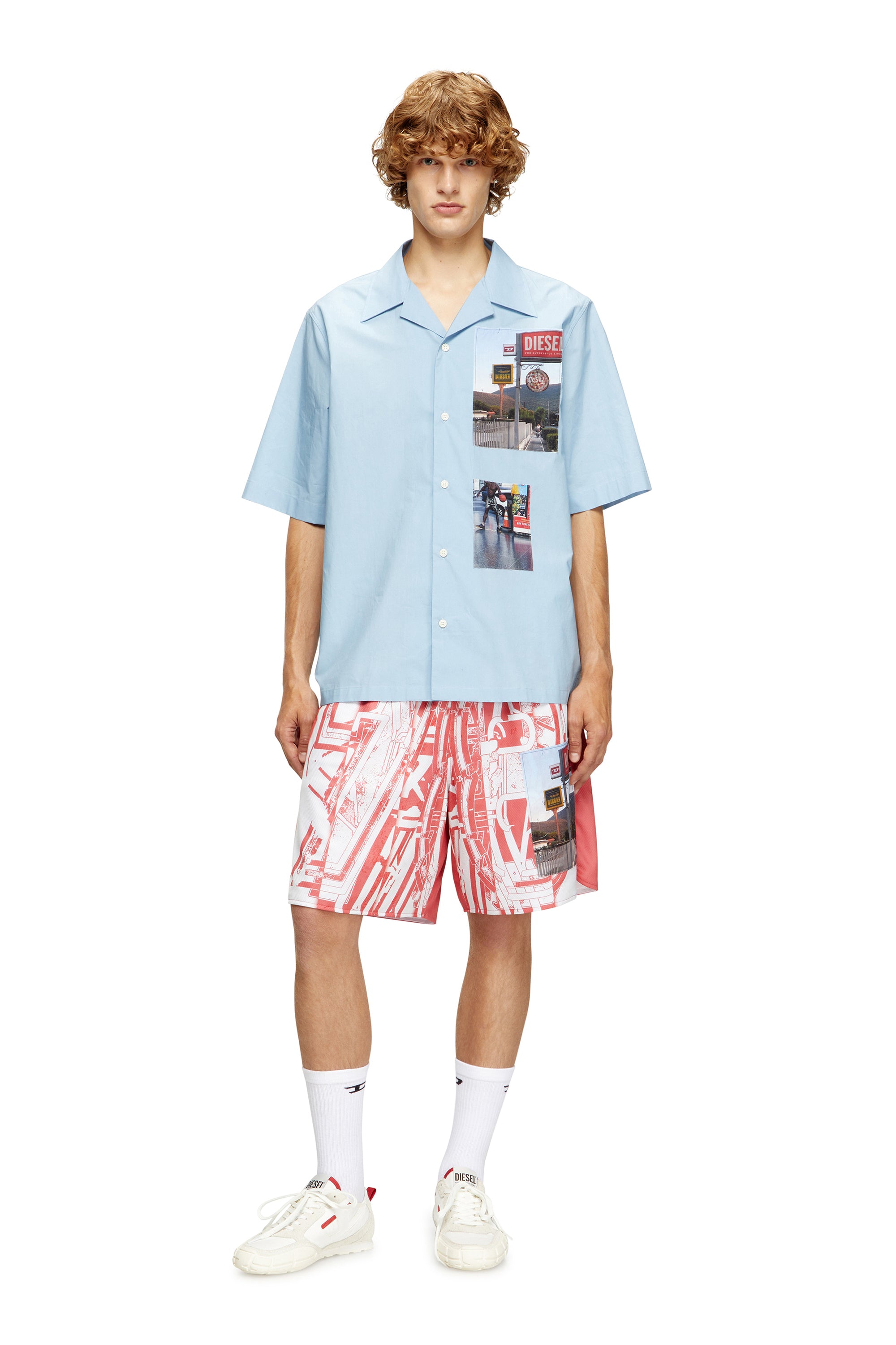 Diesel S-Pagodha Low Sneaker | White/Red