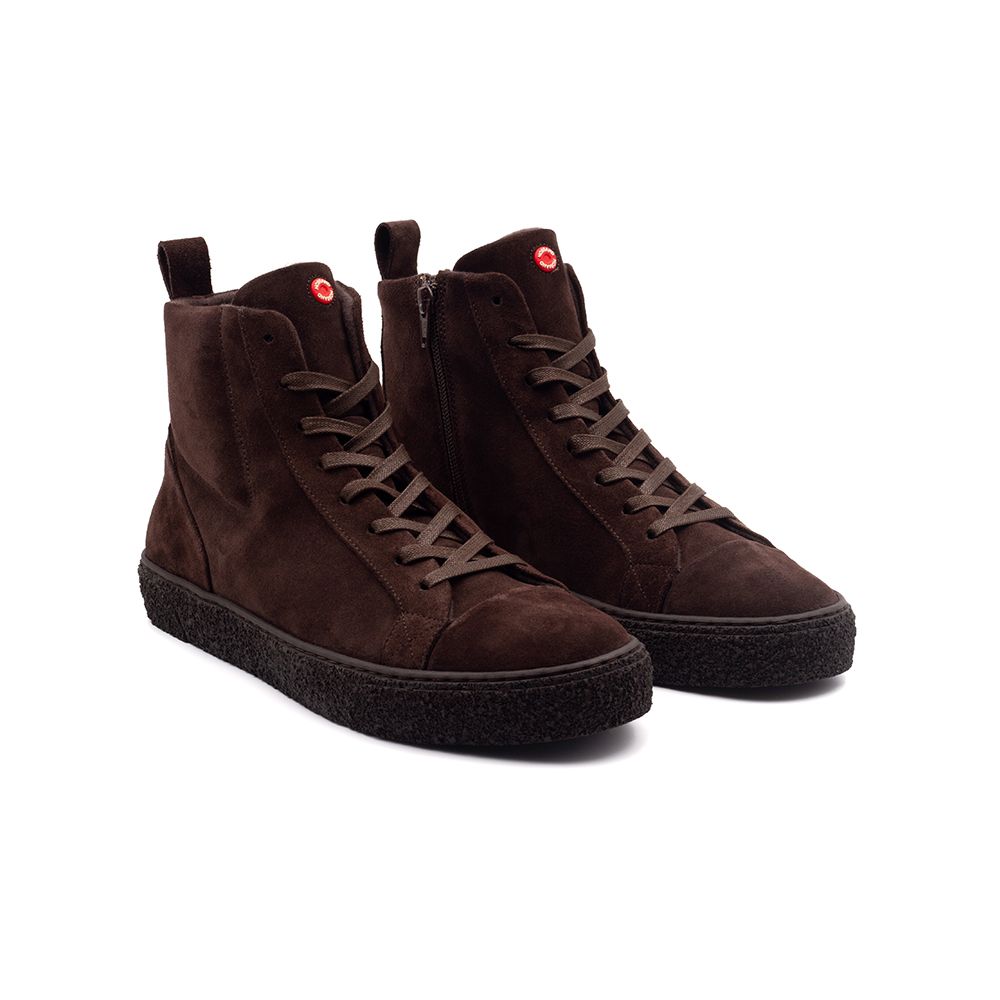 No Brand Damp 3 High Top Sneaker | Chocolate Suede