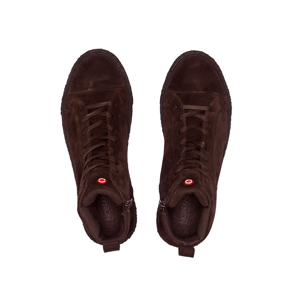 No Brand Damp 3 High Top Sneaker | Chocolate Suede