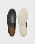 BOSS Sienne Leather Loafer | Navy