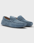 BOSS Noel Suede Moccasin | Open Blue