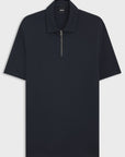 BOSS Paras Zip Up Polo | Dark Navy