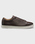BOSS Gary Elastic Laces Leather Sneaker | Chocolate
