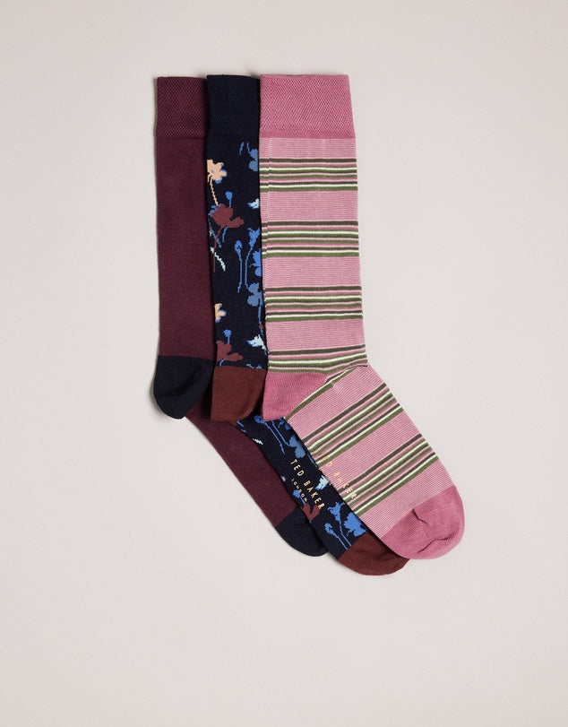 Ted Baker Three Pack Of Socks | How Kind