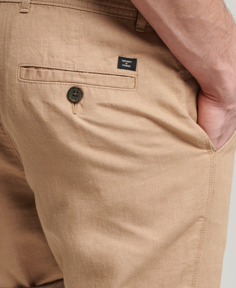 Superdry Studios Linen Short | Tan