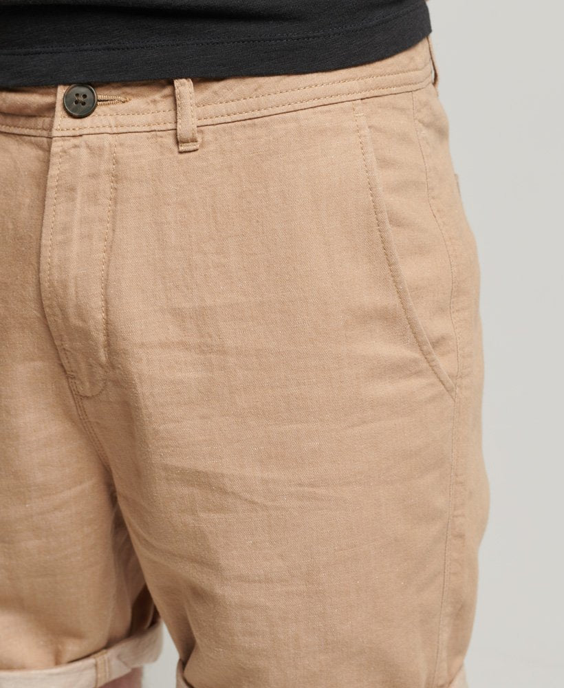 Superdry Studios Linen Short | Tan