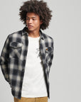 Superdry Sherpa Lined Miller Wool Overshirt | Onyx