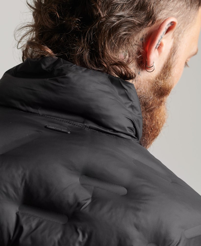 Superdry Heat Seal Quilt Jacket Black LIFE FOR MEN
