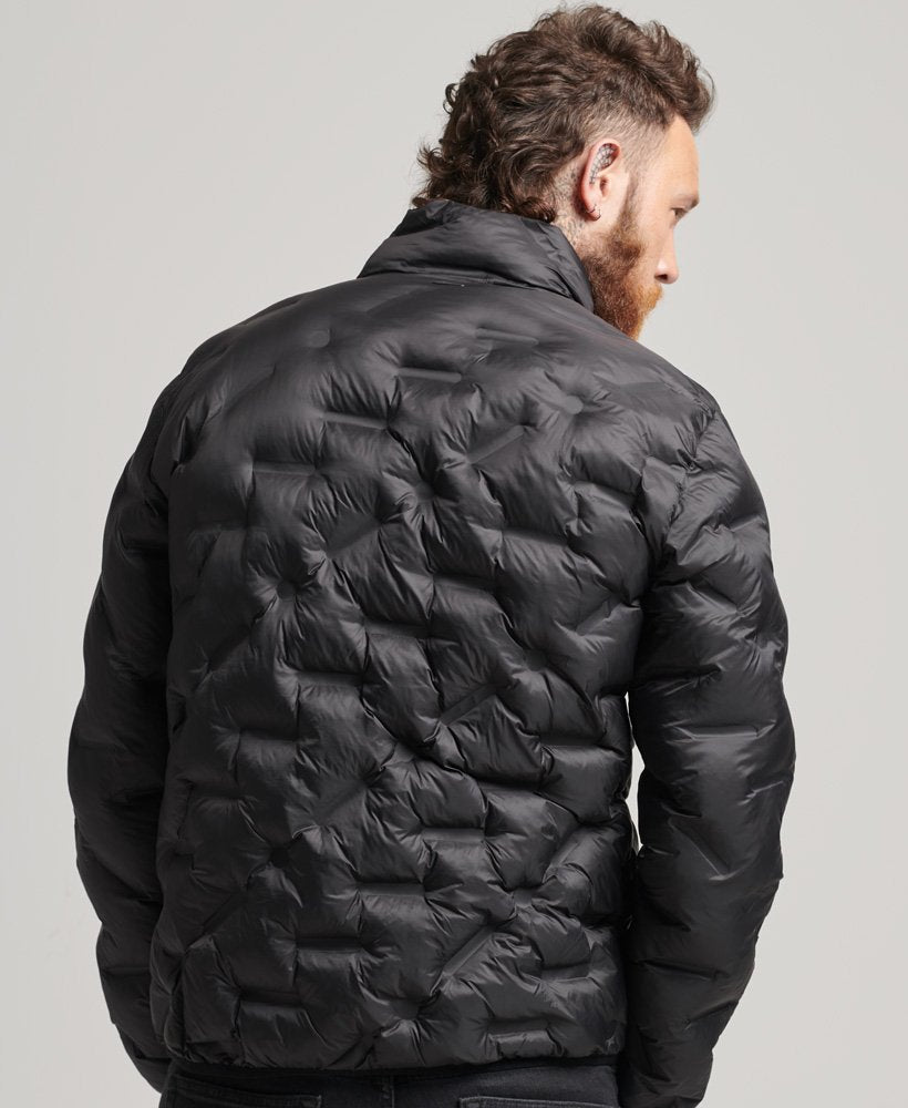 Superdry Heat Seal Quilt Jacket | Black