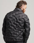 Superdry Heat Seal Quilt Jacket | Black