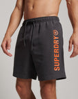 Superdry Core Sport 17 Inch Recycled Swim Shorts | Charcoal