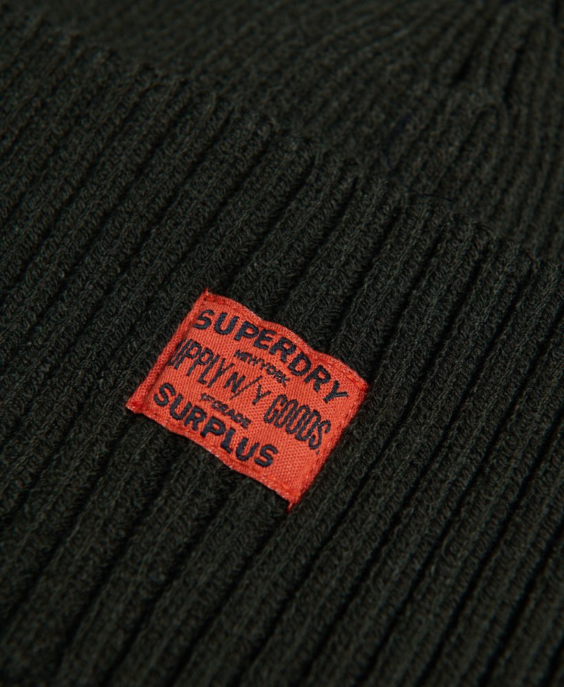 Superdry Workwear Knitted Beanie | Surplus Olive