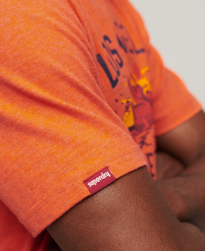 Superdry Vintage City Souvenir T-Shirt | New House Orange Marl