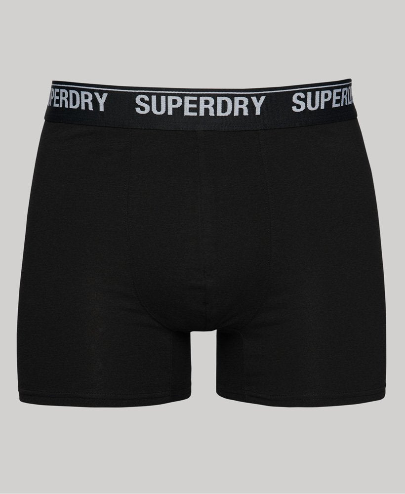 Superdry Boxer Multi Triple Pack | Black/Optic