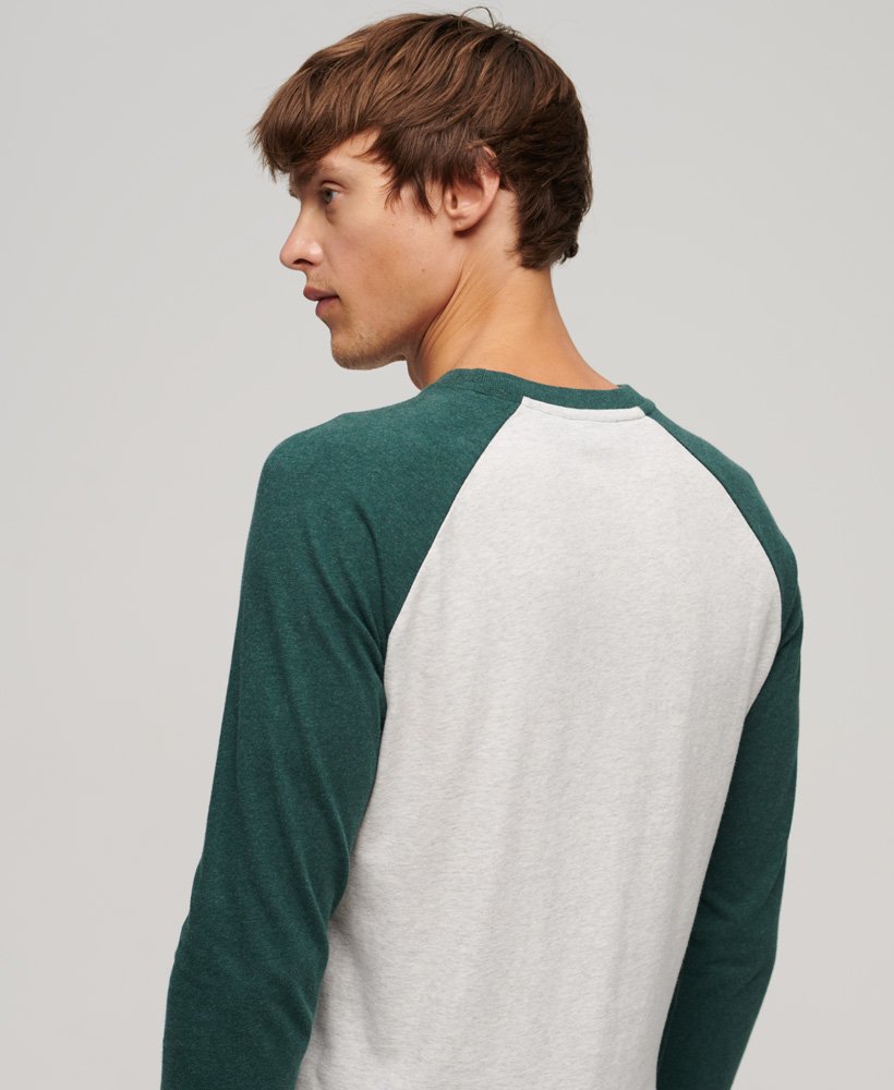 Superdry Baseball Long Sleeve Top | Green