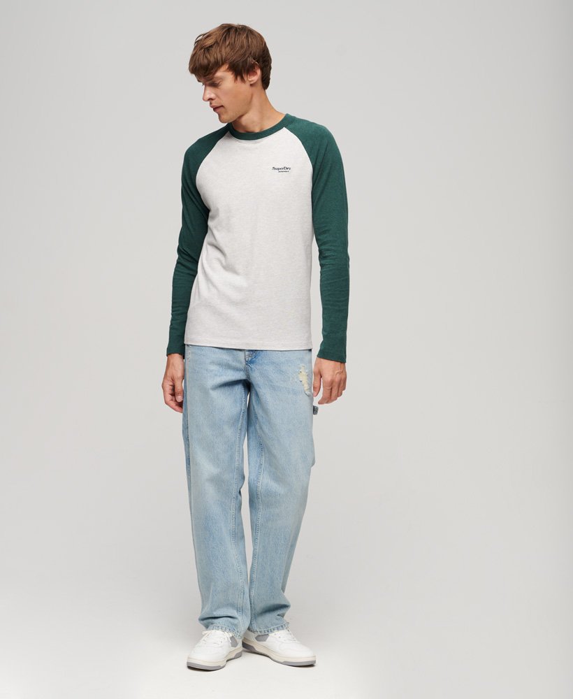 Superdry Baseball Long Sleeve Top | Green