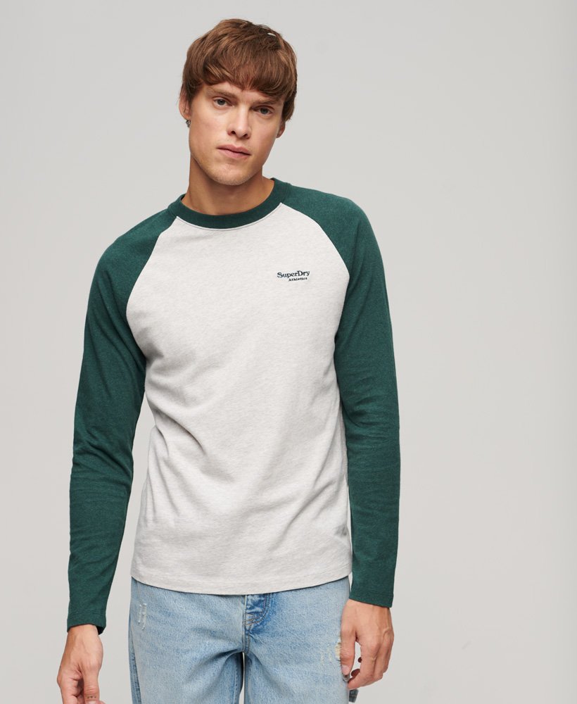 Superdry Baseball Long Sleeve Top | Green