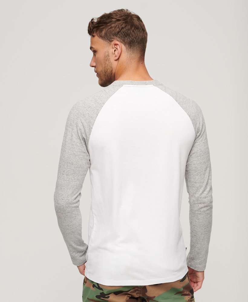 Superdry Baseball Long Sleeve Top | Grey