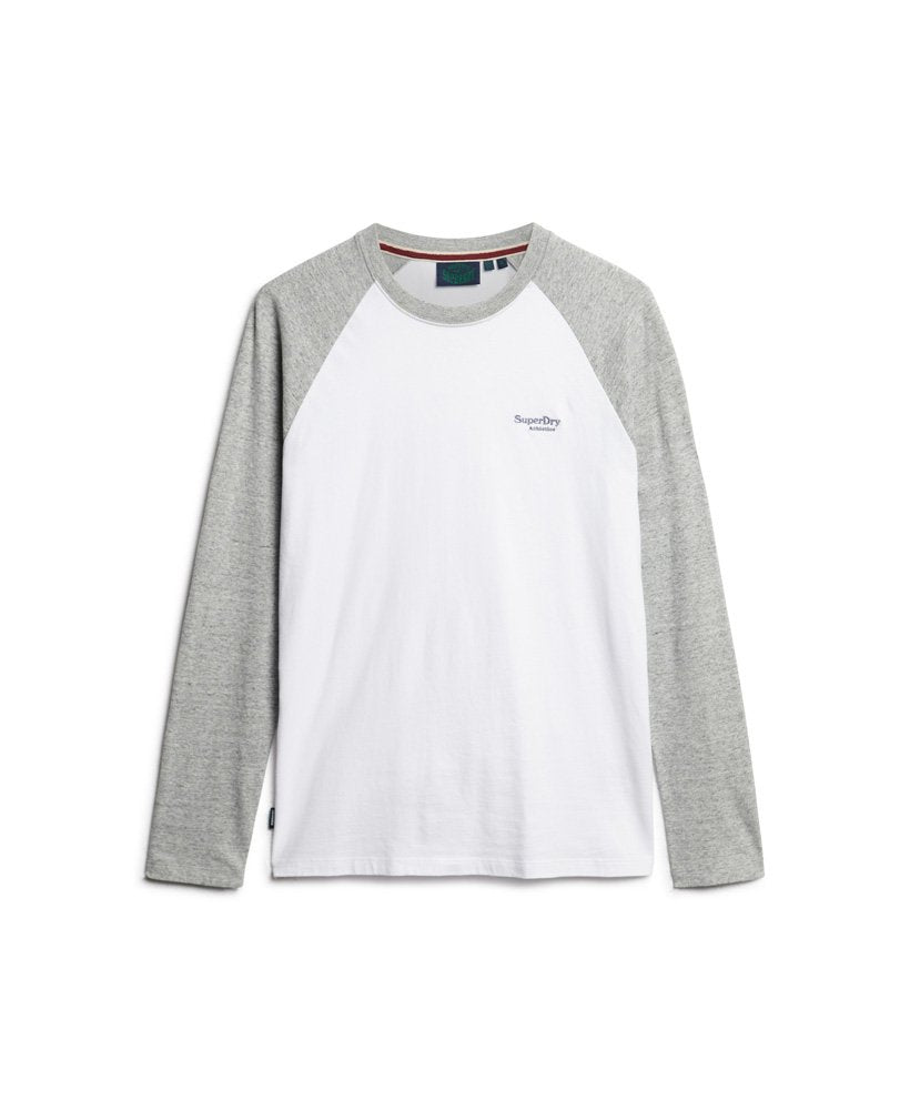 Superdry Baseball Long Sleeve Top | Grey