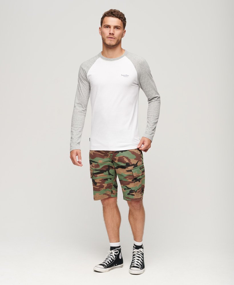 Superdry Baseball Long Sleeve Top | Grey