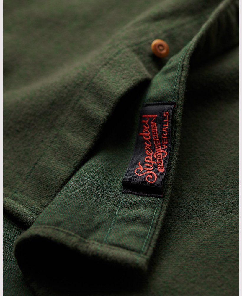 Superdry Trailsman Flannel Shirt | Enamel Green
