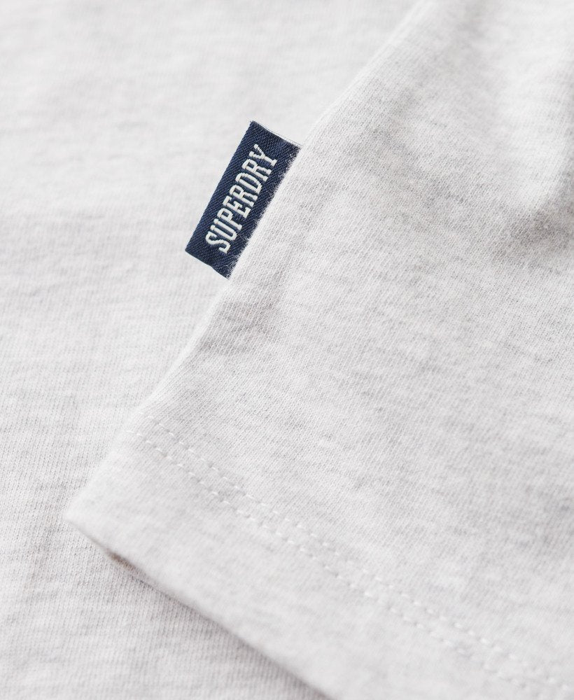 Superdry Essential Baseball Long Sleeve Top - T-shirt Manche Longue Baseball Coton Confortable Homme