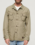 Superdry Military Overshirt Jacket | Sage Green