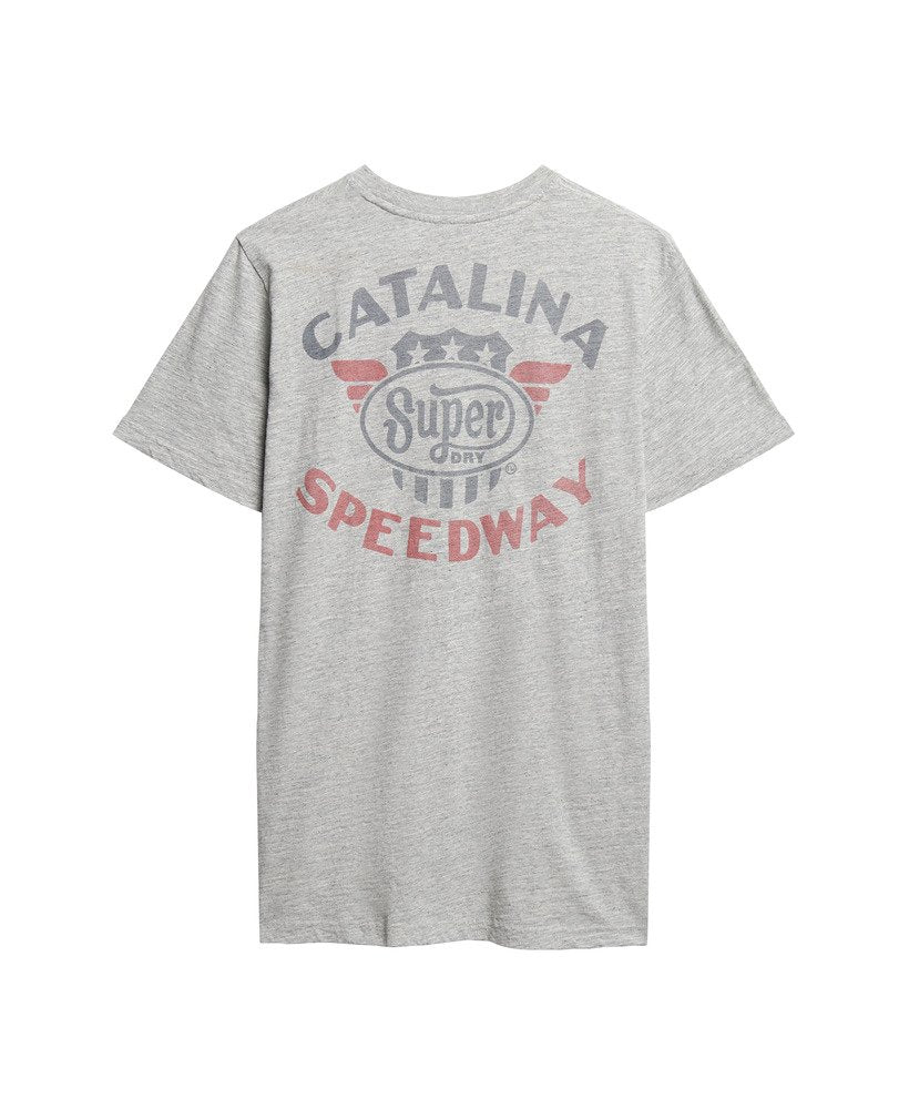 Superdry Vintage Americana Graphic T-Shirt | Athletic Grey Marle