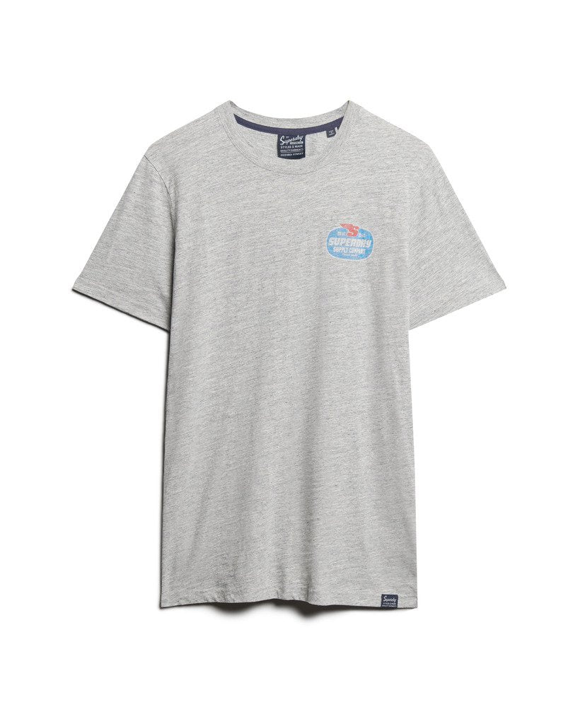 Superdry Vintage Americana Graphic T-Shirt | Athletic Grey Marle