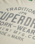 Superdry Machined Goods Workwear T-Shirt | Oat Cream Marle