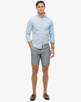 Superdry Merchant Linen Shorts | Navy Stripe