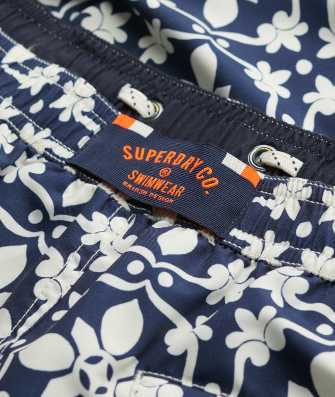 Superdry Printed Swim Shorts | Navy Tala Tile