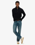 Superdry Jacob Half Zip Knit Jumper | Navy